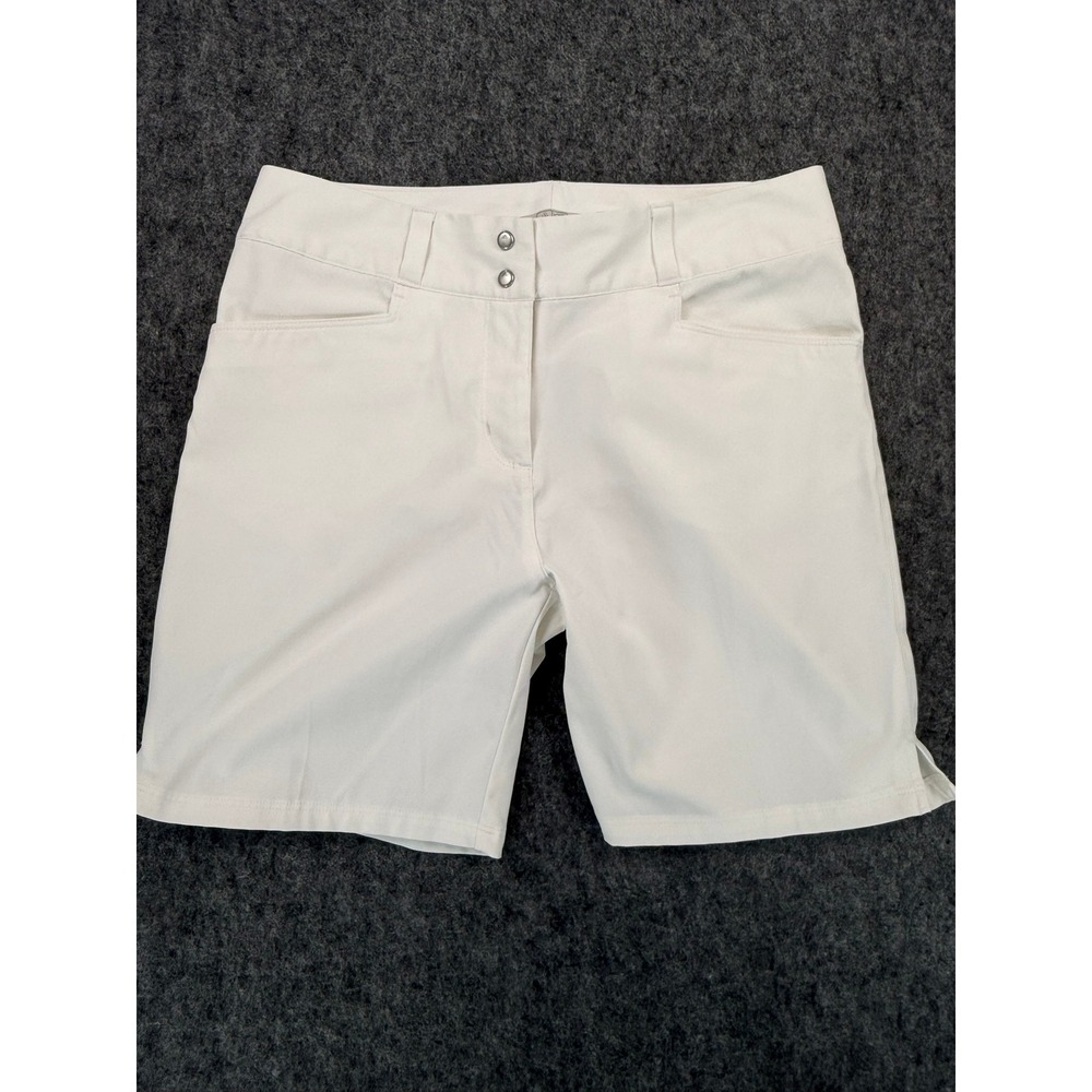 Adidas Golf Shorts Womens 4 White Performance Athletic Activewear Pockets
